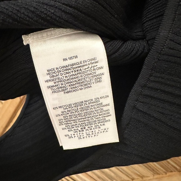 HERVE LEGER Cutout Ring-Embellished Black Bandage Bodysuit Size M - Picture 12 of 14